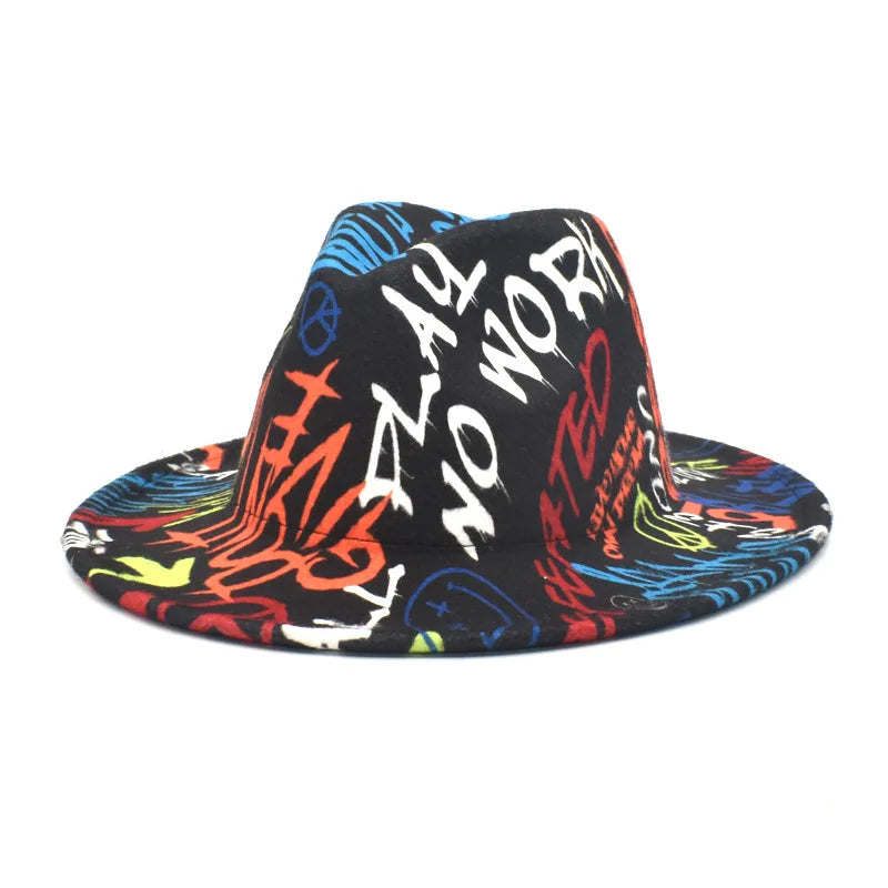 Chapeau Fedora Feutre Large Bord — Style Britannique Jazz, Unisexe Toutes Saisons | Multi-Coloris