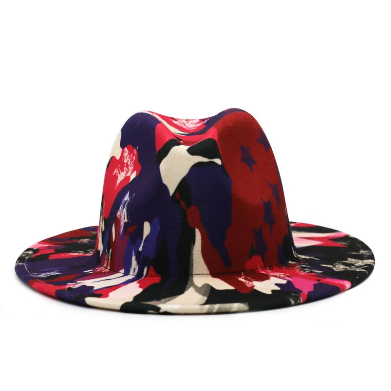 Chapeau Fedora Feutre Large Bord — Style Britannique Jazz, Unisexe Toutes Saisons | Multi-Coloris
