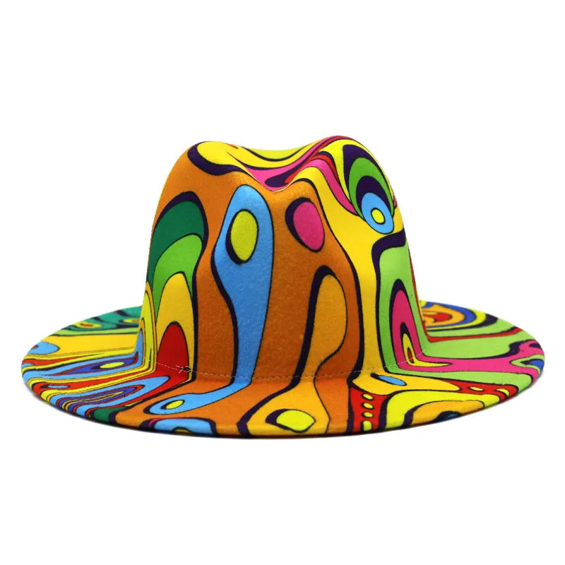 Chapeau Fedora Feutre Large Bord — Style Britannique Jazz, Unisexe Toutes Saisons | Multi-Coloris