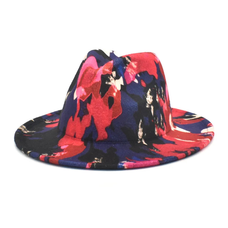 Chapeau Fedora Feutre Large Bord — Style Britannique Jazz, Unisexe Toutes Saisons | Multi-Coloris
