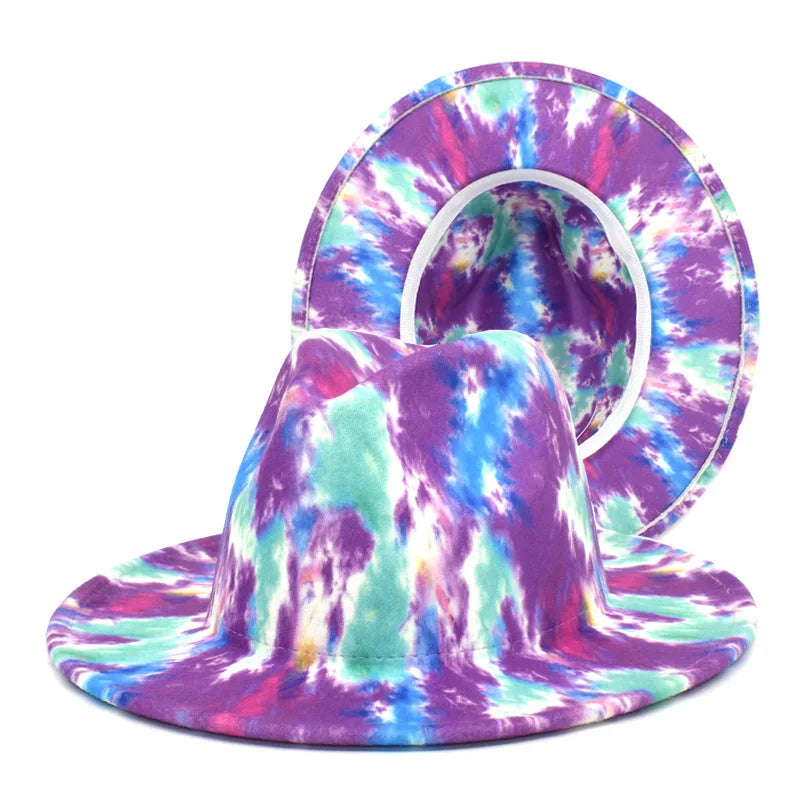 Chapeau Fedora Feutre Large Bord — Style Britannique Jazz, Unisexe Toutes Saisons | Multi-Coloris