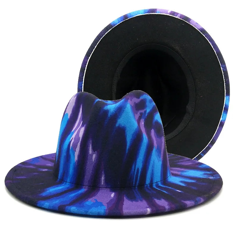 Chapeau Fedora Feutre Large Bord — Style Britannique Jazz, Unisexe Toutes Saisons | Multi-Coloris