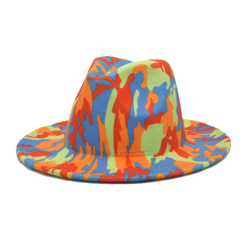 Chapeau Fedora Feutre Large Bord — Style Britannique Jazz, Unisexe Toutes Saisons | Multi-Coloris