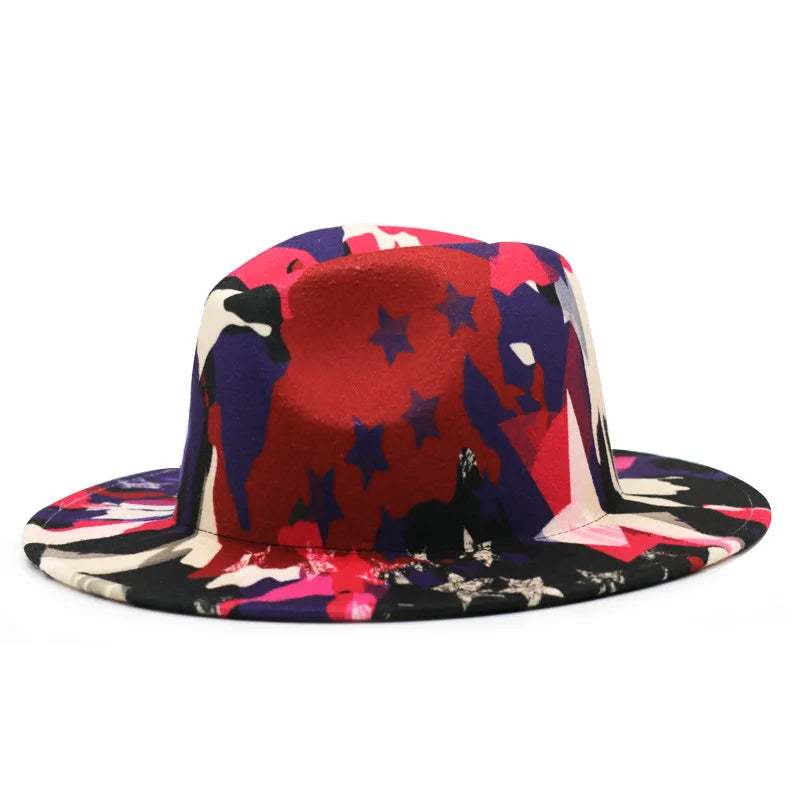 Chapeau Fedora Feutre Large Bord — Style Britannique Jazz, Unisexe Toutes Saisons | Multi-Coloris