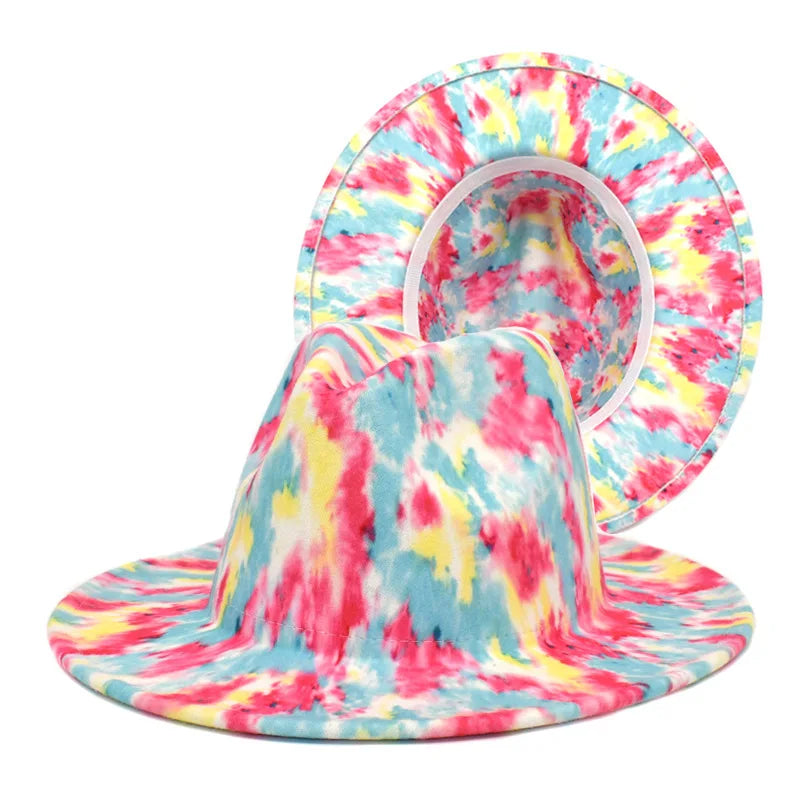 Chapeau Fedora Feutre Large Bord — Style Britannique Jazz, Unisexe Toutes Saisons | Multi-Coloris