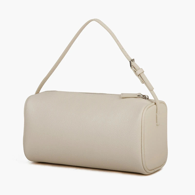 Mini Sac Tonneau Femme en Cuir de Veau Grainé – Bandoulière Luxe