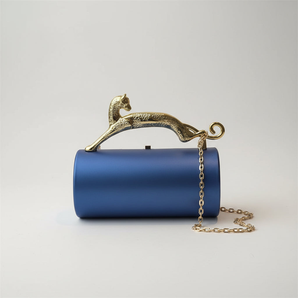 Mini Pochette Léopard Acrylique — Sac de Soirée Bandoulière Luxe