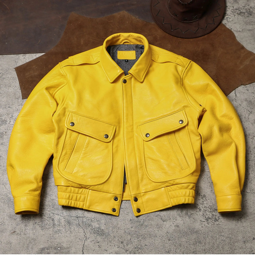 Veste Courte Simili Cuir Homme — Col Rabattu, Fermeture Éclair, Style Luxe | Mauroicardi 2025