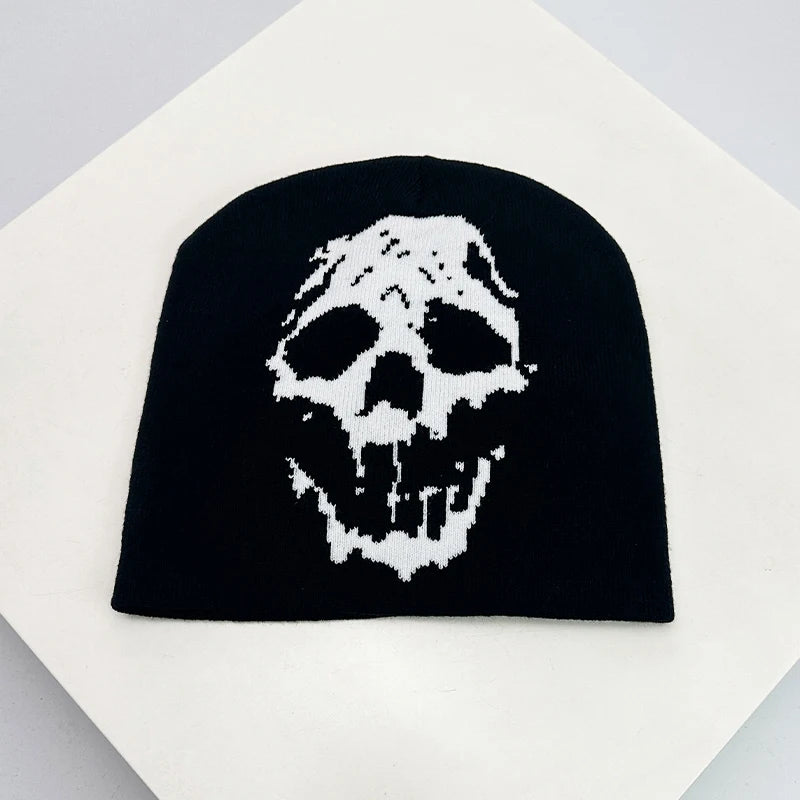 Bonnet Skull Imprimé Unisexe — Chaud Confortable Punk Hip Hop Streetwear Automne Hiver | Midnite Star
