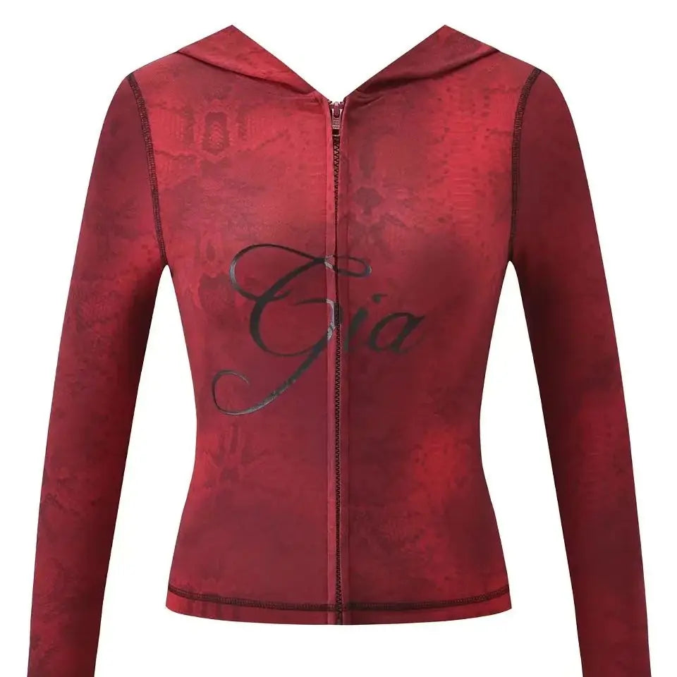 Nouvel ensemble minimaliste confortable GIA : veste à capuche zippée en velours et pantalon ample coupe slim en bleu