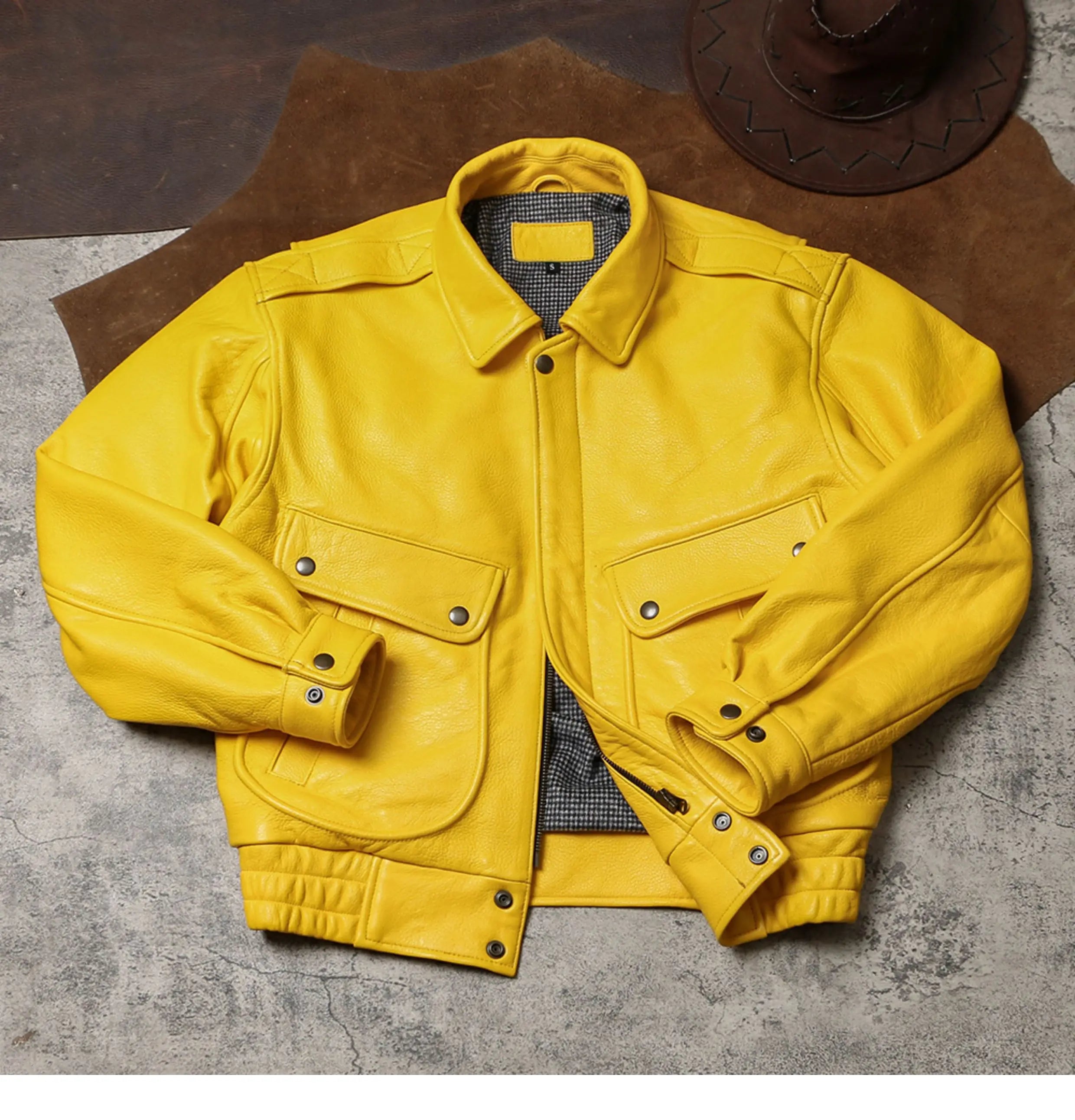 Veste Courte Simili Cuir Homme — Col Rabattu, Fermeture Éclair, Style Luxe | Mauroicardi 2025