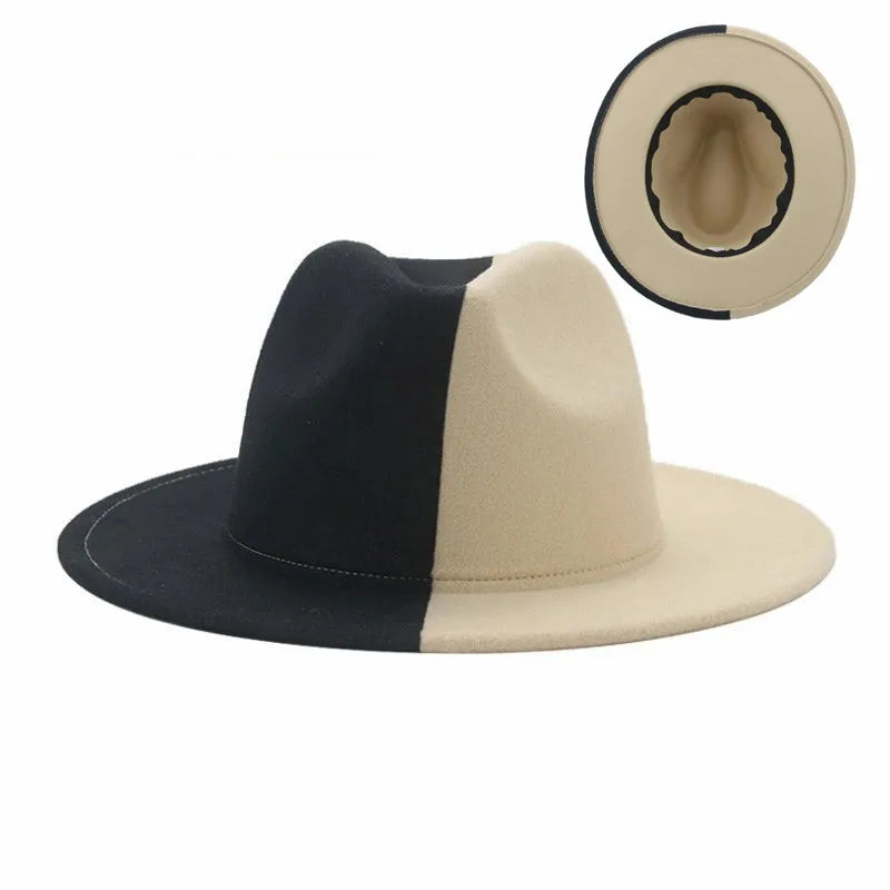 Chapeau Fedora Feutre Large Bord — Style Britannique Jazz, Unisexe Toutes Saisons | Multi-Coloris