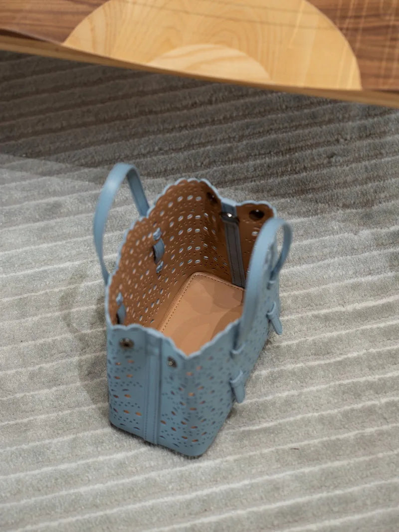 Sac Fourre-Tout Femme Style Niche Rétro – Cuir Véritable Grande Capacité