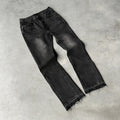 Jean Slim Fit Y2K Vintage Frangé Micro Évasé Harajuku Hip Hop — Unisexe Gothique BiggOrange