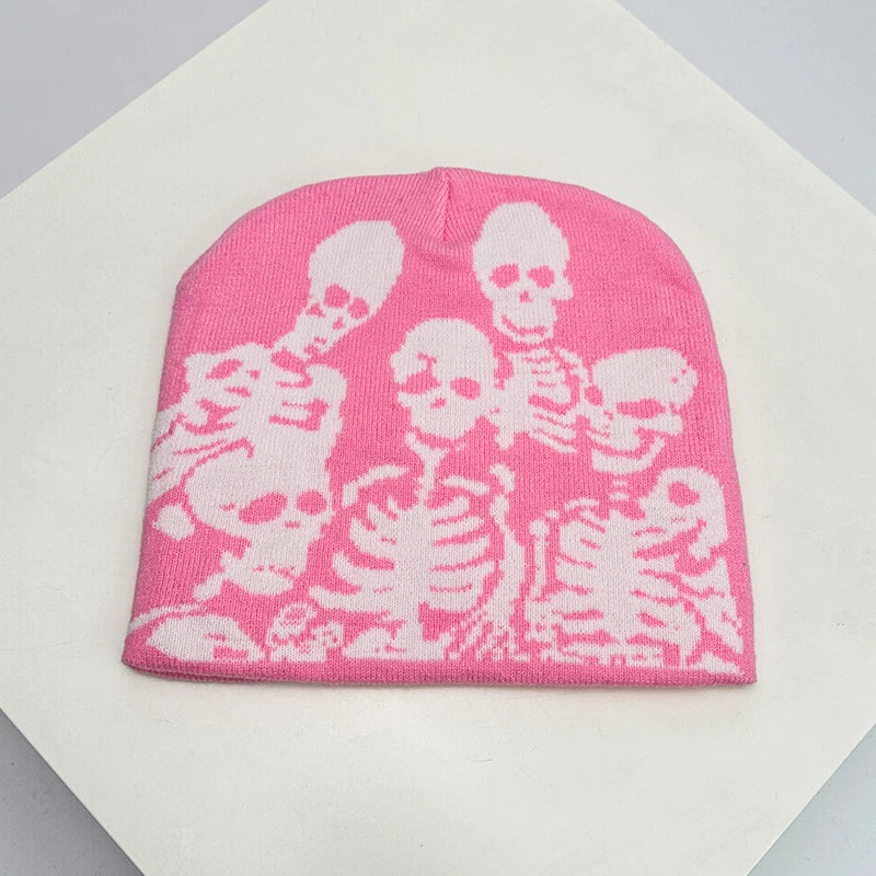 Bonnet Skull Imprimé Unisexe — Chaud Confortable Punk Hip Hop Streetwear Automne Hiver | Midnite Star