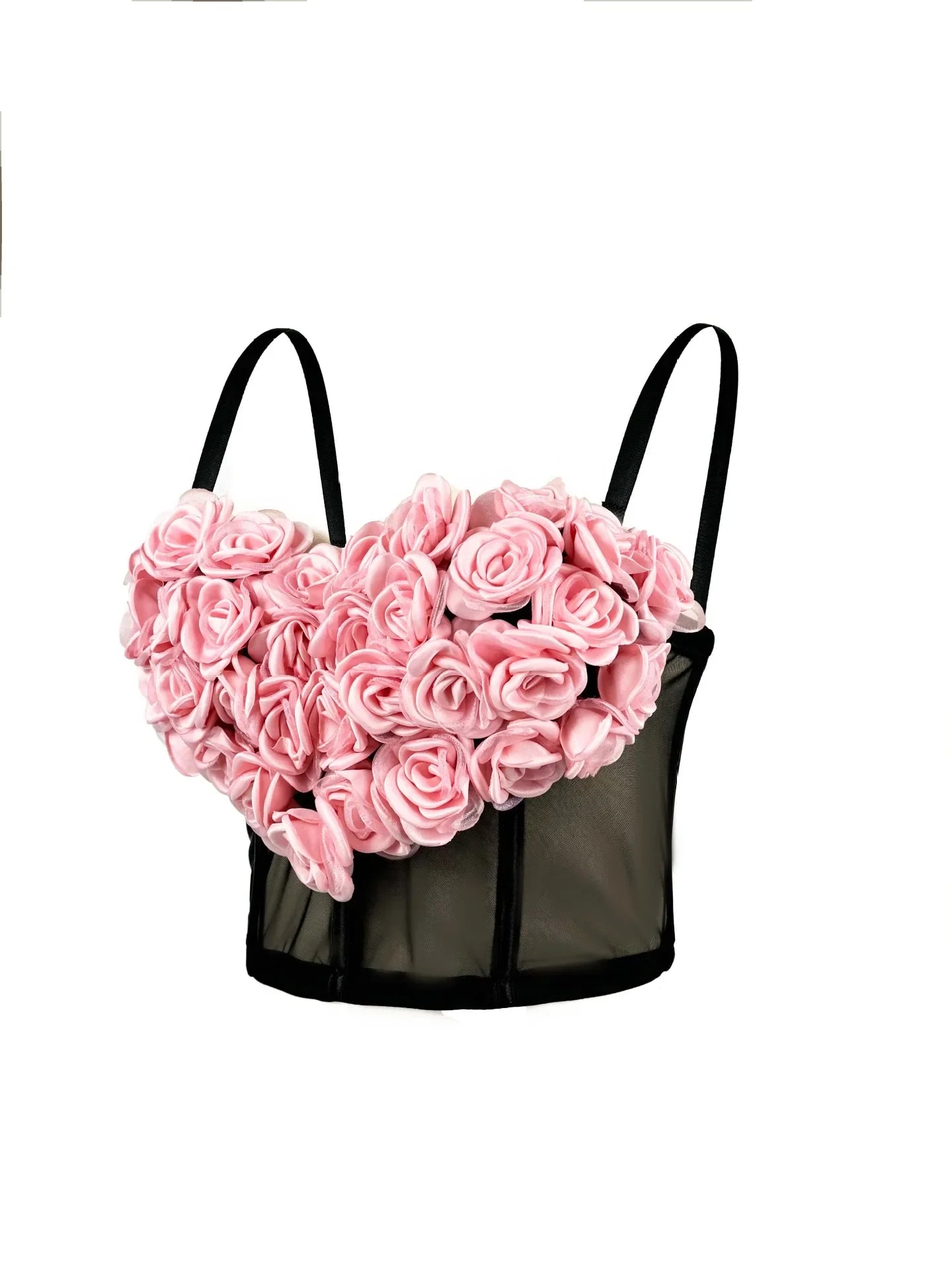 Top Corset Court Sexy Y2K Club Décor Perles — Camisole Shaper Été Visivane