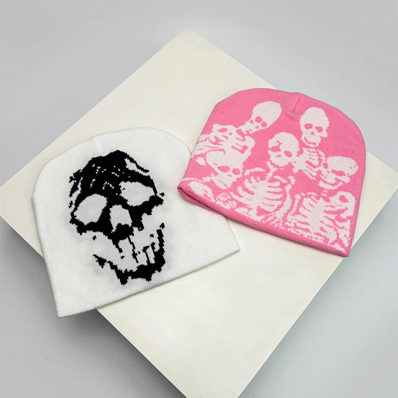 Bonnet Skull Imprimé Unisexe — Chaud Confortable Punk Hip Hop Streetwear Automne Hiver | Midnite Star