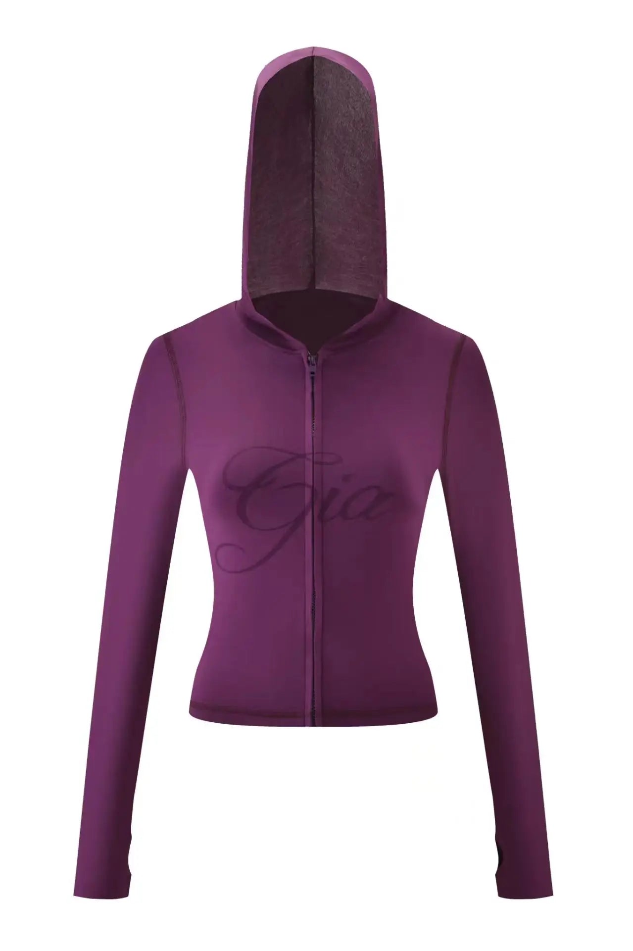 Nouvel ensemble minimaliste confortable GIA : veste à capuche zippée en velours et pantalon ample coupe slim en bleu