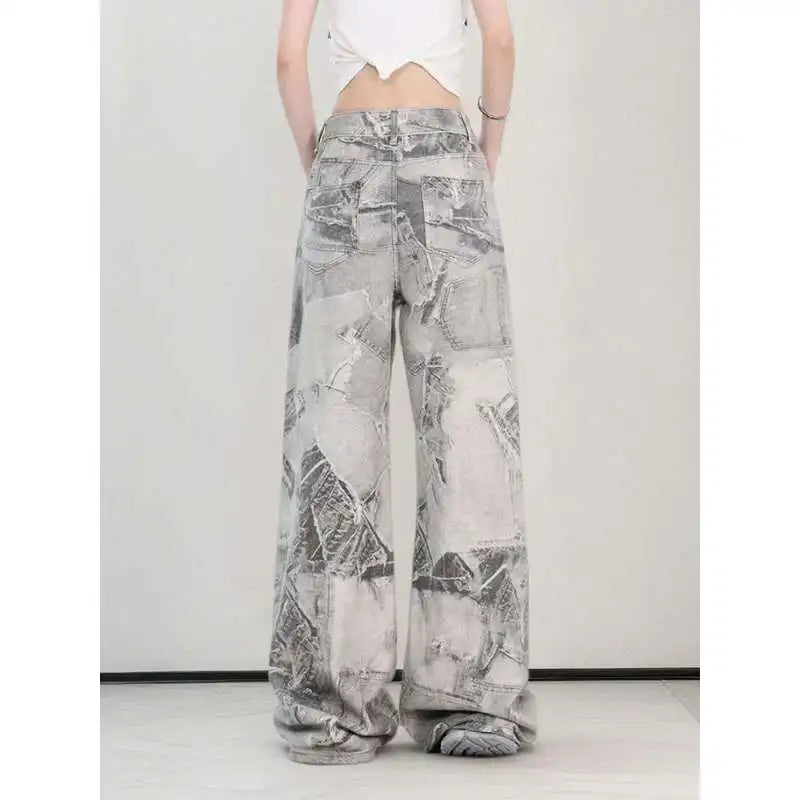 Jean Baggy Délavé Unisexe — Streetwear Hip Hop Vintage, Jambes Larges | CHIC