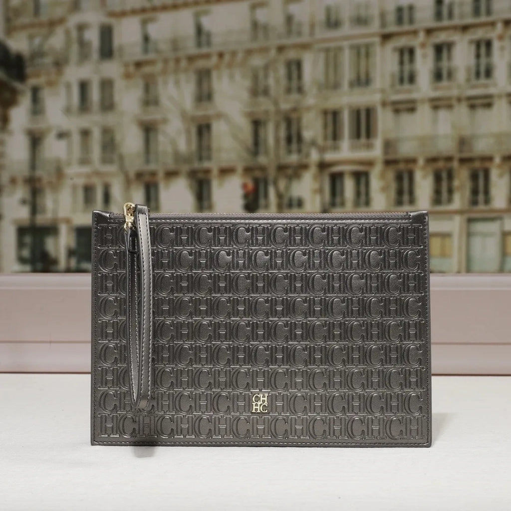 Sac Fourre-Tout Plat en Cuir Véritable — Accessoire Luxe Classique Femme