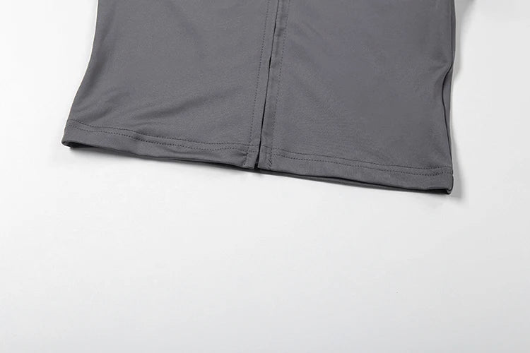 Ensemble 2 Pièces Survêtement Imprimé Lettres – Veste Zippée & Legging Stretch High Street | Femme