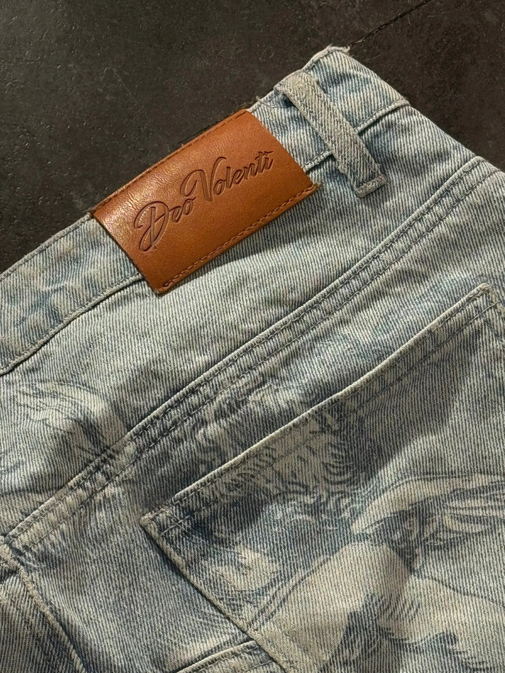 Jean Baggy Droit Y2K Ange Cupidon Unisexe — 100% Coton Lavé Pierre Streetwear BiggOrange