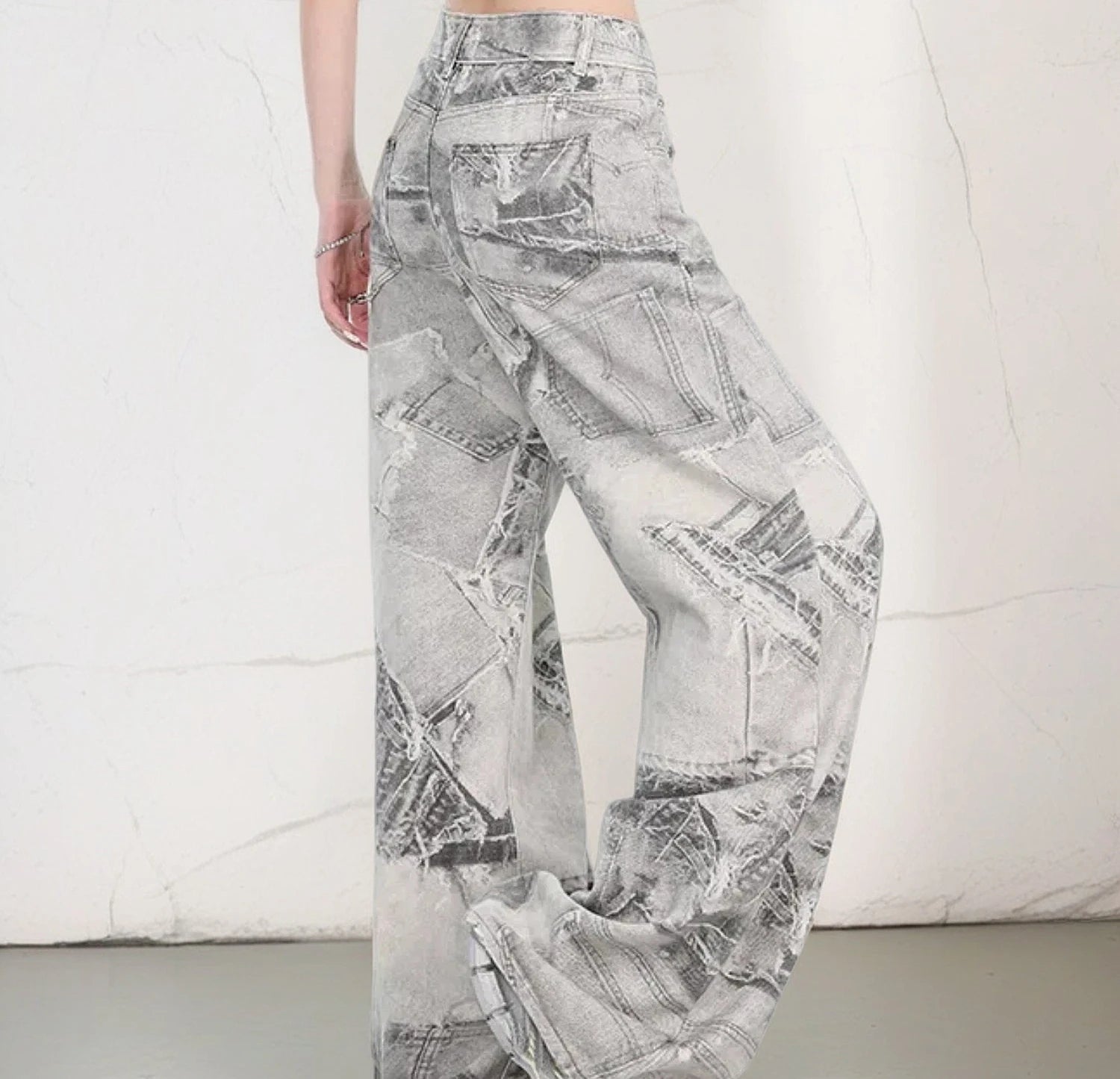 Jean Baggy Délavé Unisexe — Streetwear Hip Hop Vintage, Jambes Larges | CHIC