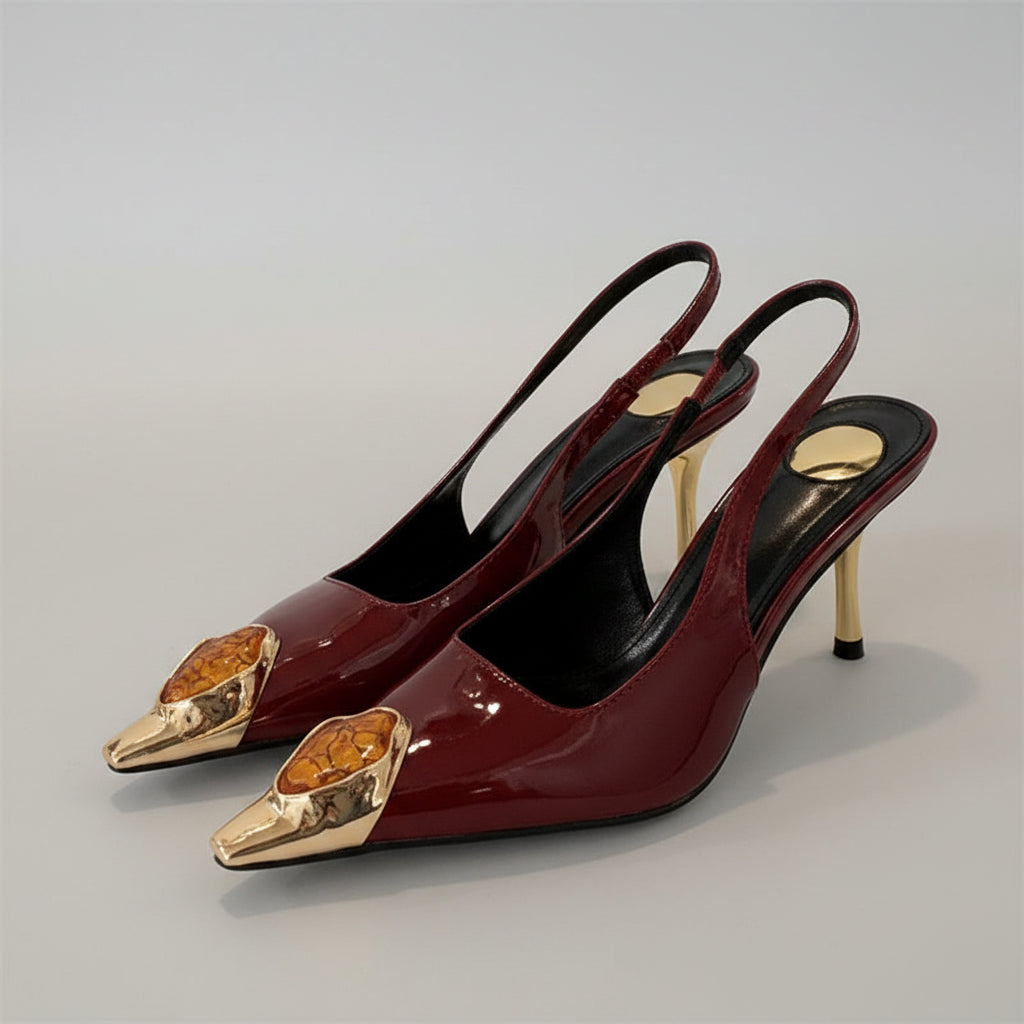 Escarpins Slingback Bout Pointu – Talons Fins Glamour