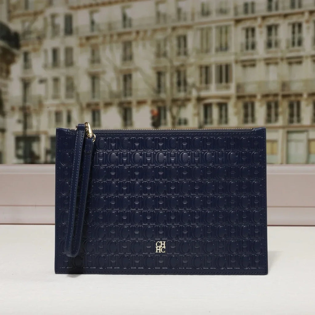 Sac Fourre-Tout Plat en Cuir Véritable — Accessoire Luxe Classique Femme