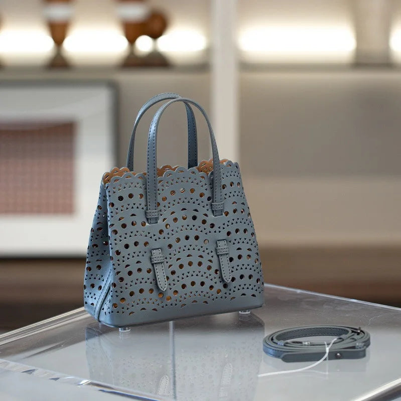 Sac Fourre-Tout Femme Style Niche Rétro – Cuir Véritable Grande Capacité