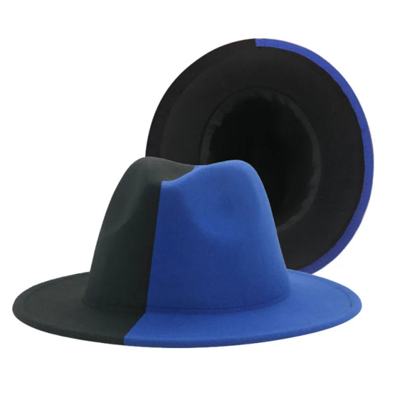 Chapeau Fedora Feutre Large Bord — Style Britannique Jazz, Unisexe Toutes Saisons | Multi-Coloris
