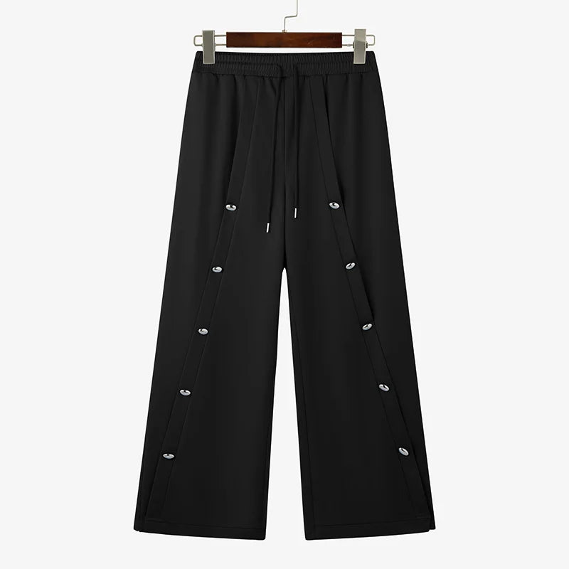 Jogger Style Coréen Ample — Cordon de Serrage, Streetwear Décontracté Uni | INCERUN 2026