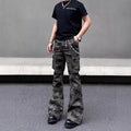 Jean Camouflage High Street — Coupe Droite Multi-Poches, 100% Coton | Unisexe