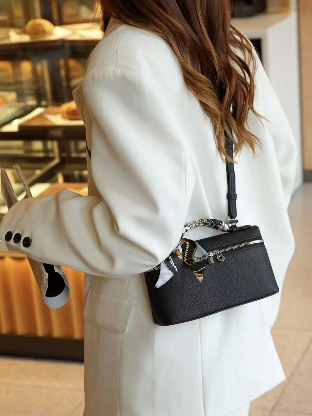 Mini Sac Bandoulière LP19 en Cuir Véritable — Pochette Compacte Luxe Femme