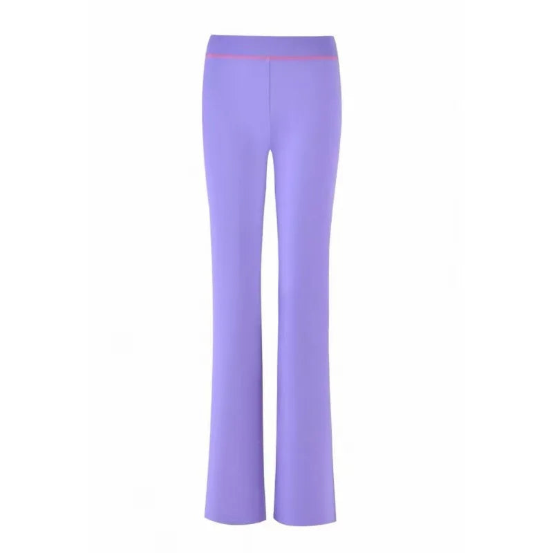 Ensemble veste courte à capuche zippée et pantalon, coupe slim, imprimé lettres, design à fils apparents, GIA