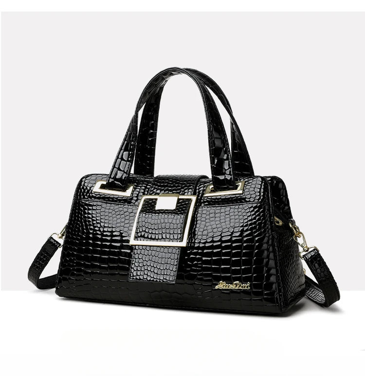 Sac Baguette Motif Crocodile Design Créatif — Bandoulière Luxe Collection 2026