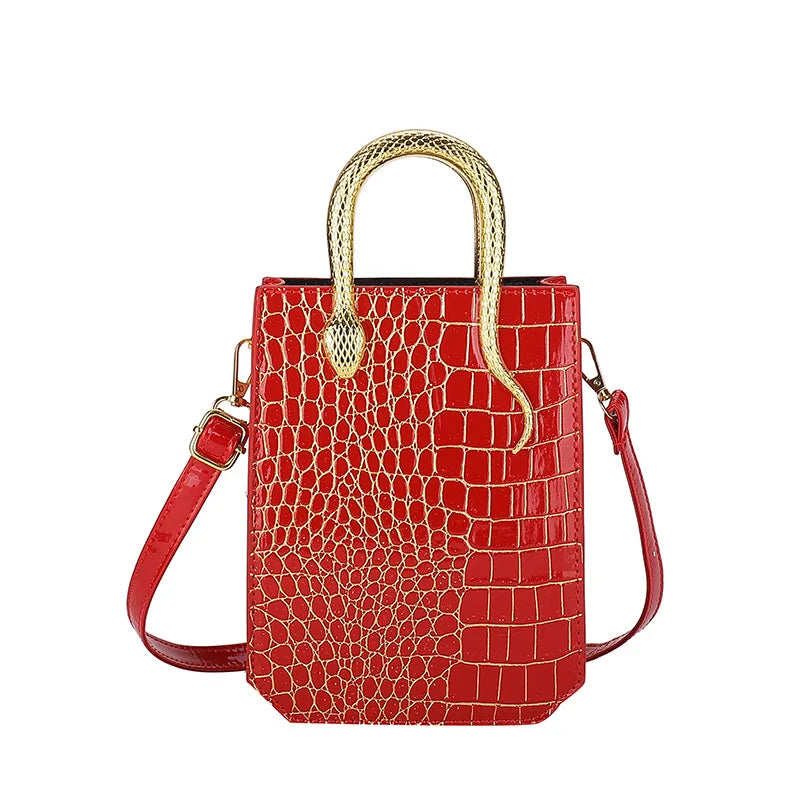 Sac Fourre-Tout Rétro Brodé — Cabas Bandoulière Femme Style Créateur