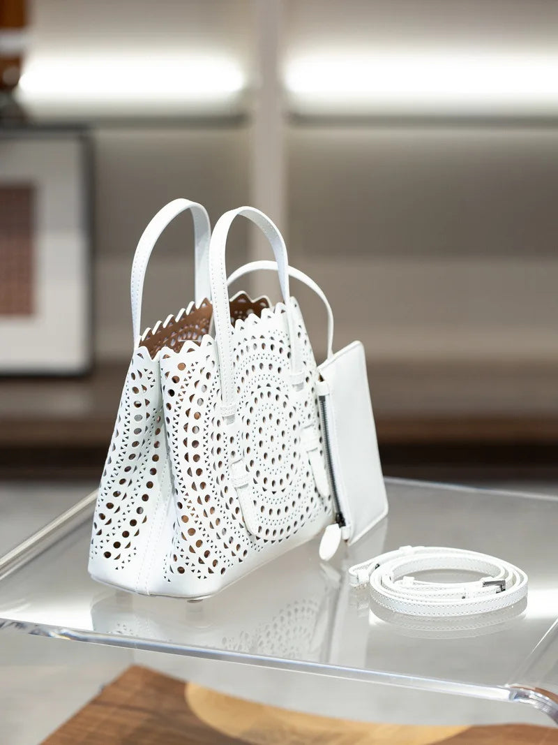 Sac Fourre-Tout Femme Style Niche Rétro – Cuir Véritable Grande Capacité