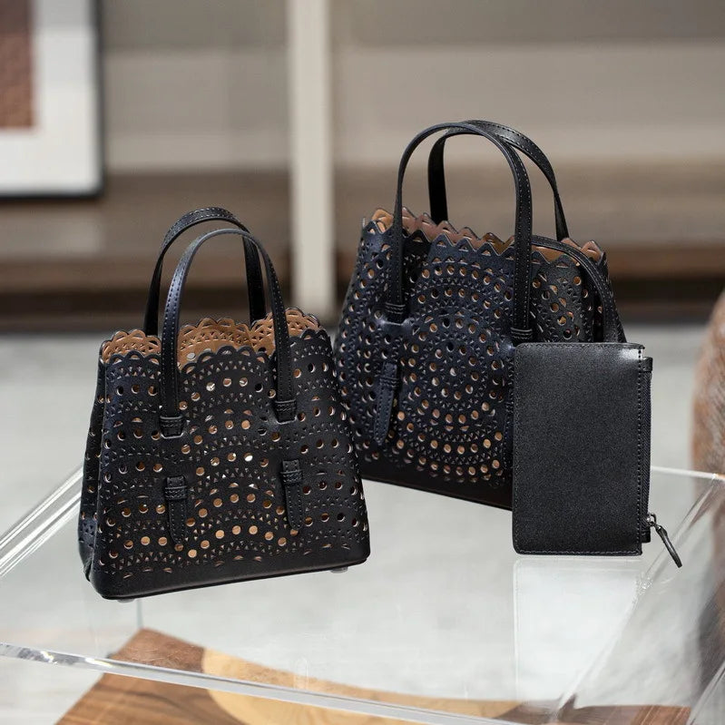 Sac Fourre-Tout Femme Style Niche Rétro – Cuir Véritable Grande Capacité