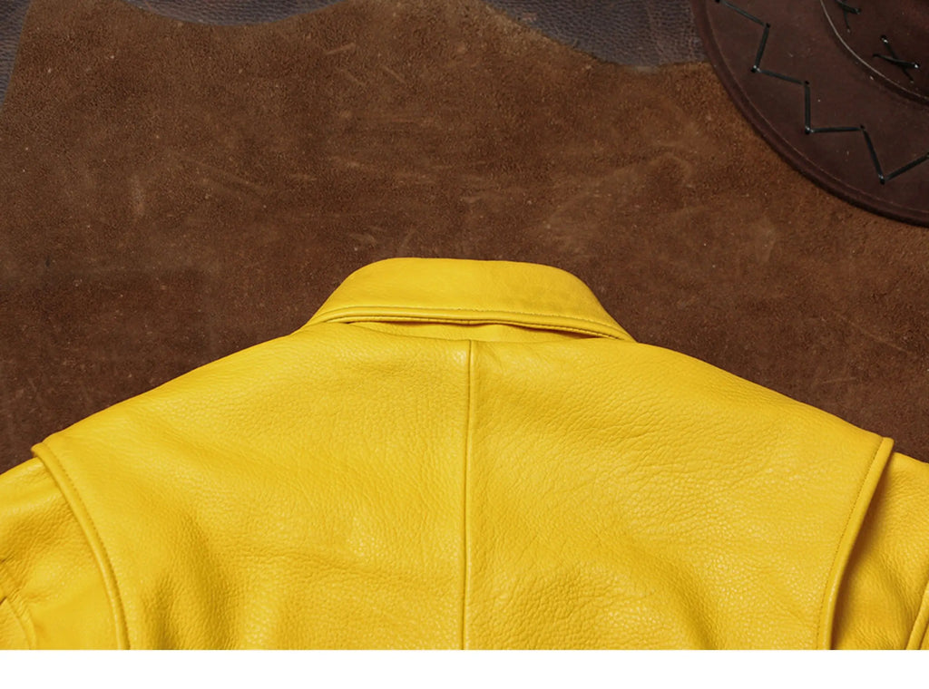 Veste Courte Simili Cuir Homme — Col Rabattu, Fermeture Éclair, Style Luxe | Mauroicardi 2025