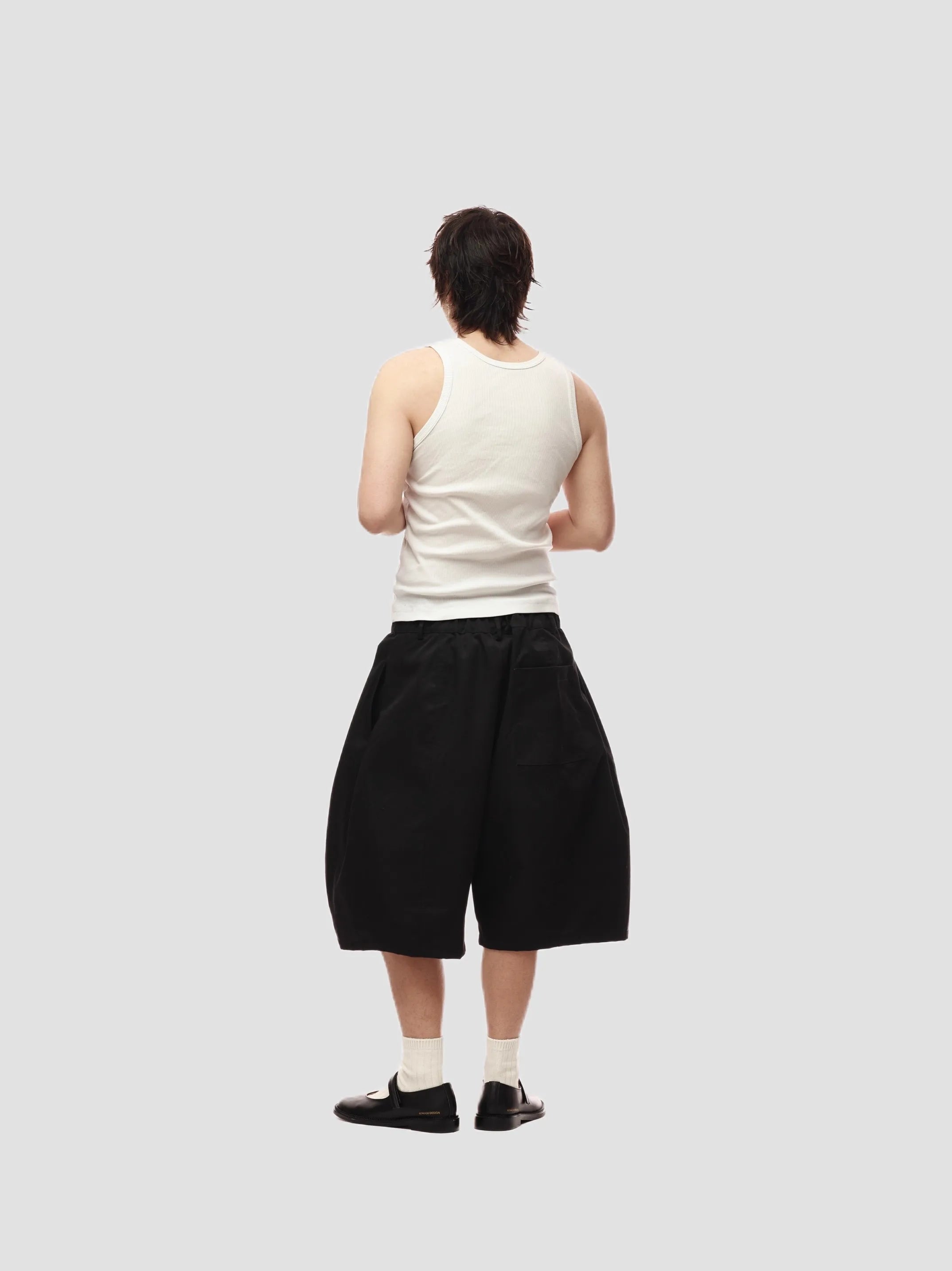 Short Baggy Kaki Luxe — Jambes Larges, Taille Élastique, Style Designer | Mauroicardi