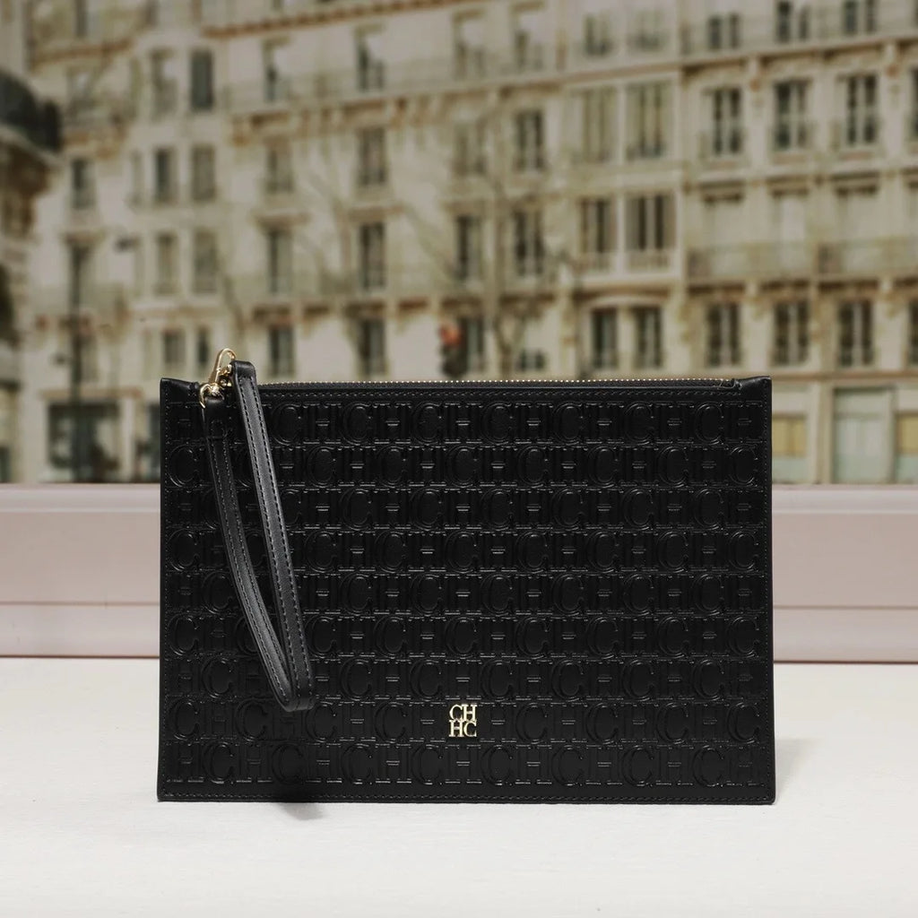 Sac Fourre-Tout Plat en Cuir Véritable — Accessoire Luxe Classique Femme