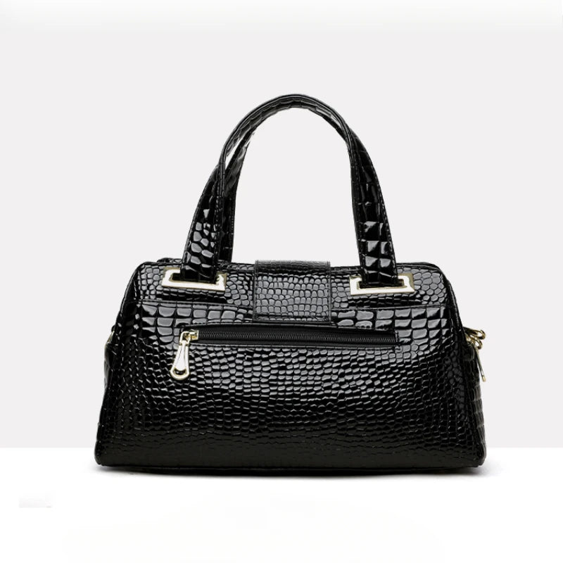 Sac Baguette Motif Crocodile Design Créatif — Bandoulière Luxe Collection 2026