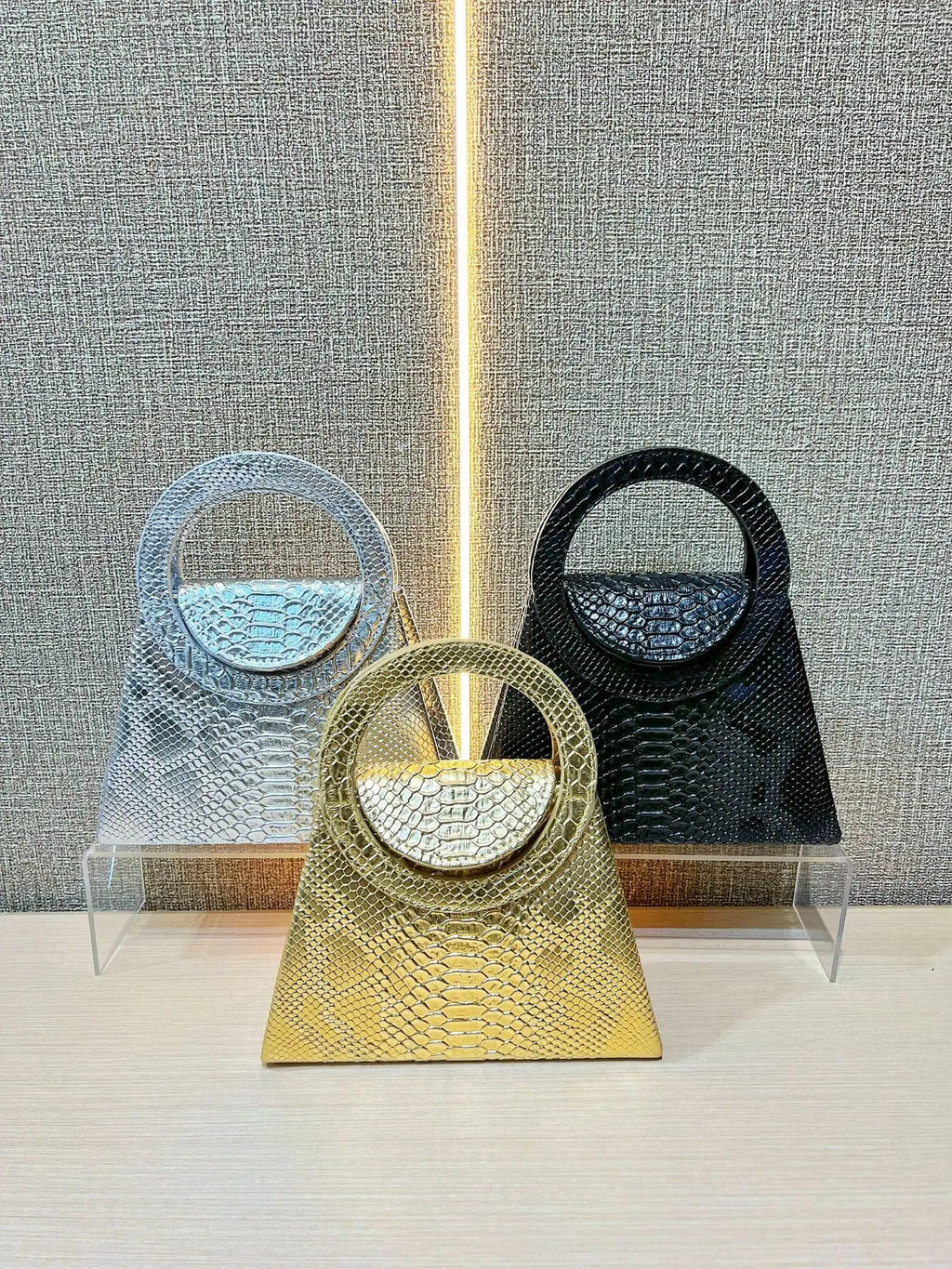 Sac à Main Carré Urbain Chic — Bandoulière PU Fermeture Magnétique