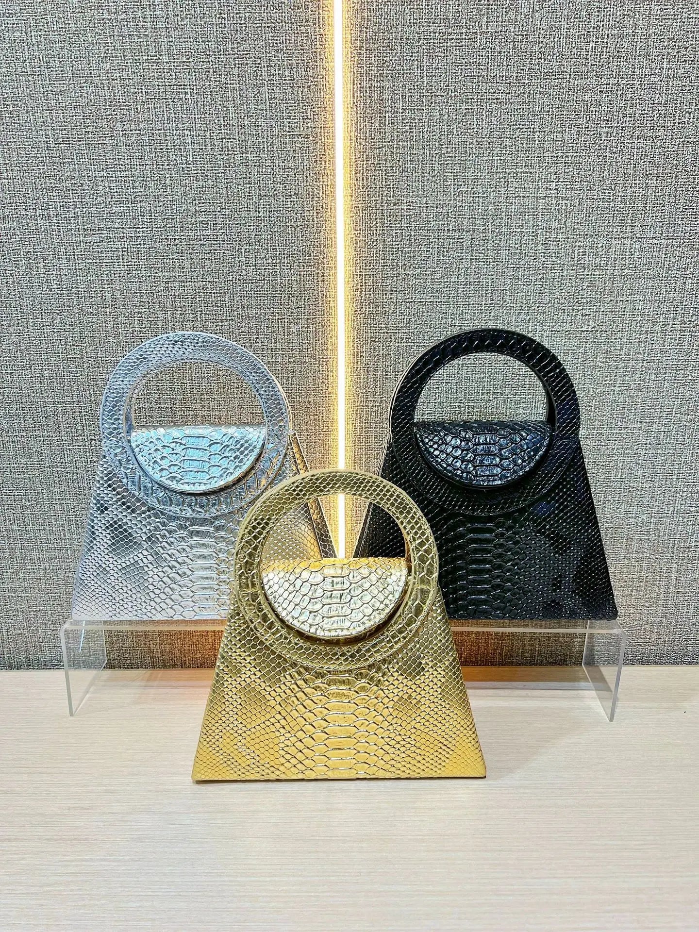 Sac à Main Carré Urbain Chic — Bandoulière PU Fermeture Magnétique