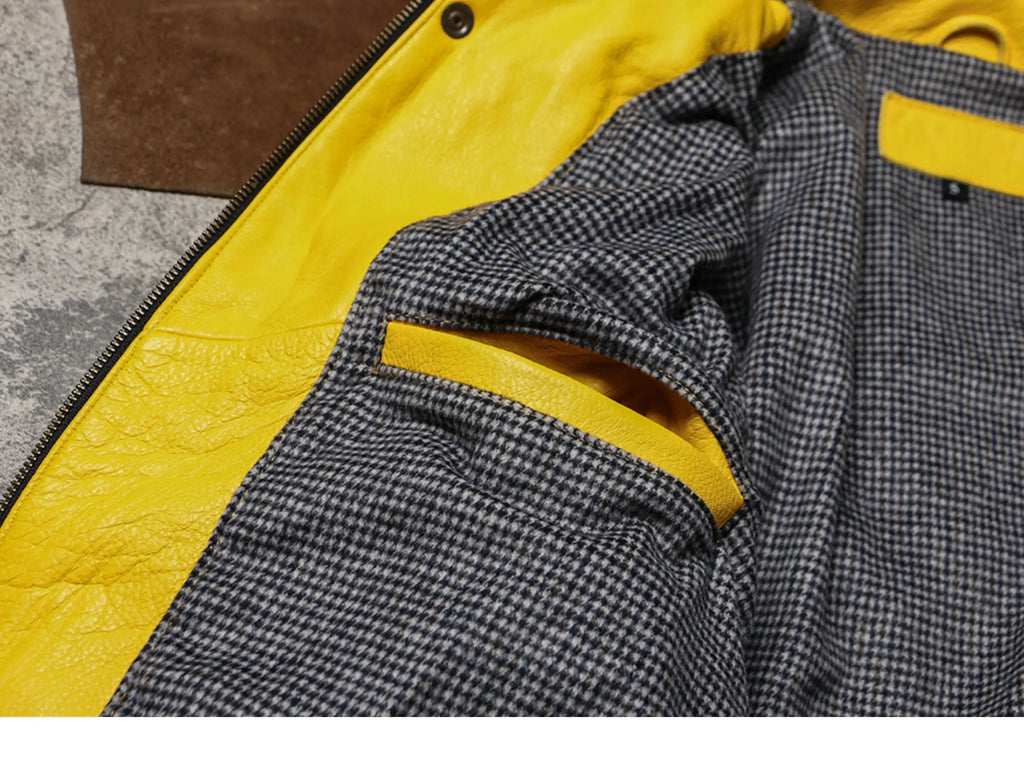 Veste Courte Simili Cuir Homme — Col Rabattu, Fermeture Éclair, Style Luxe | Mauroicardi 2025
