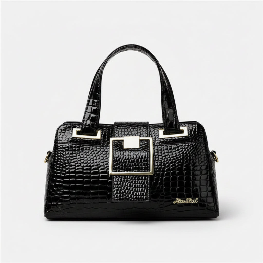 Sac Baguette Motif Crocodile Design Créatif — Bandoulière Luxe Collection 2026