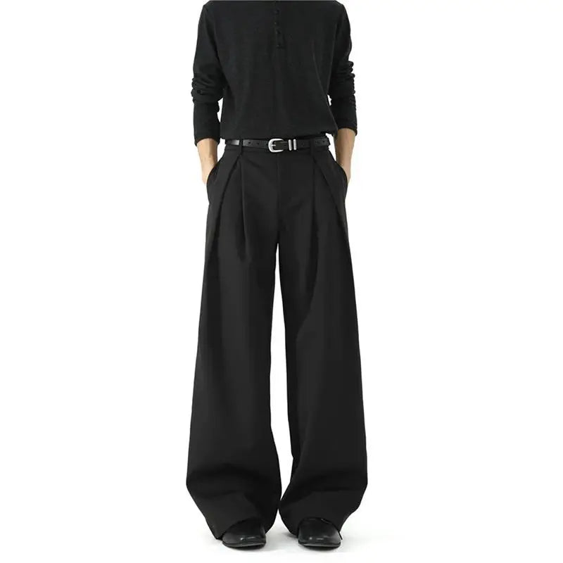 Pantalon Jambes Larges Style Harajuku — Coupe Évasée, Streetwear Décontracté | ZOYLEIR