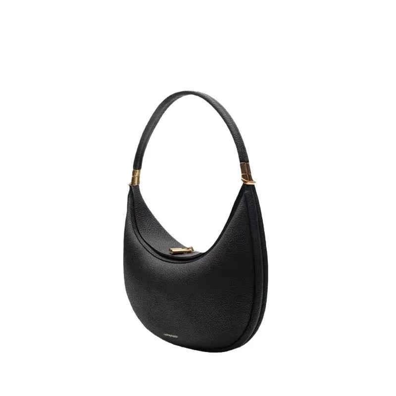 Sac Croissant Demi-Lune Songmont — Bandoulière Business Cuir Luxe Femme