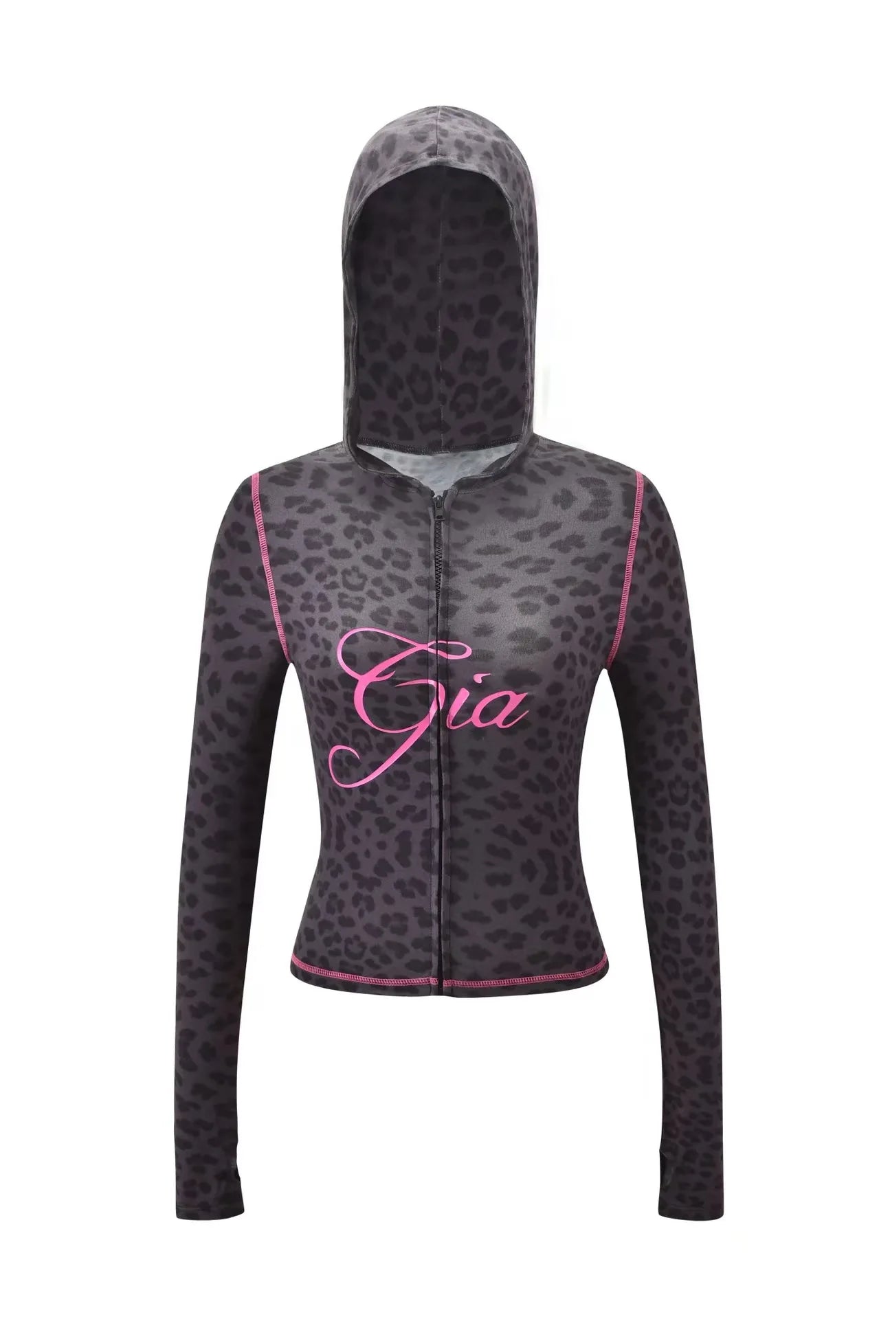 Nouvel ensemble minimaliste confortable GIA : veste à capuche zippée en velours et pantalon ample coupe slim en bleu